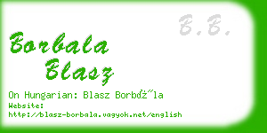 borbala blasz business card